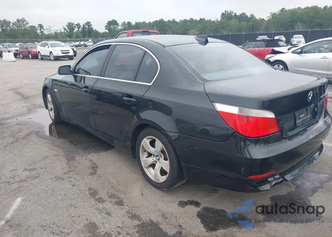 2007 BMW 525I из США, поврежденный, VIN WBANE535X7CY07191